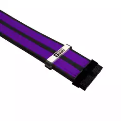 1stPlayer комплект удължителни кабели Custom Modding Cable Kit Black/Violet - ATX24P, EPS, PCI-e - BVL-001