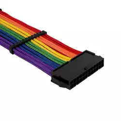 1stPlayer комплект удължителни кабели Custom Modding Cable Kit Rainbow - ATX24P, EPS, PCI-e - RB-001