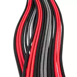 1stPlayer комплект удължителни кабели Custom Modding Cable Kit Black/Red/Gray - ATX24P, EPS, PCI-e - BRG-001