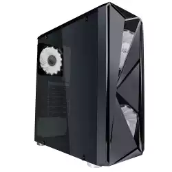 1stPlayer компютърна кутия Gaming Case ATX - F4 WHITE - 3 Fans included
