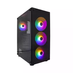 1stPlayer Кутия Case ATX - Fire Dancing V3-B RGB - 4 fans included