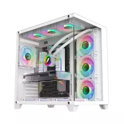 1stPlayer кутия Case ATX - MEGAVIEW MV8 White