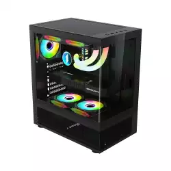 1stPlayer кутия Case ATX - MIKU Mi7-A Black - Reversed fans included