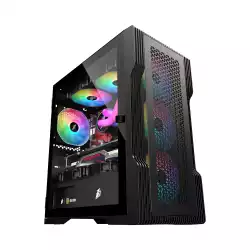 Настолен компютър FLY.BG Zen Station, AMD B550, 750 W, AMD Ryzen 7 5700X, 32 GB, Radeon RX 7600, 1000 GB , черен