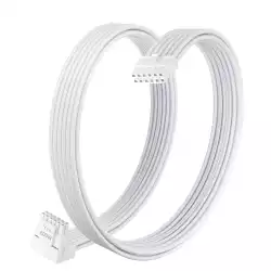 1stPlayer модулен кабел Custom Sleeved Modding Cable White - PCIe 5.0 12VHPWR M/M - FM2-B-WH