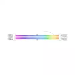 1stPlayer удължителен кабел Extension Modding Cable PCIe 6+2PIN Addressable RGB White - NC2-8P-WH