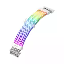 1stPlayer удължителен кабел Extension Modding Cable M/B 24PIN Addressable RGB White - NC24P-WH