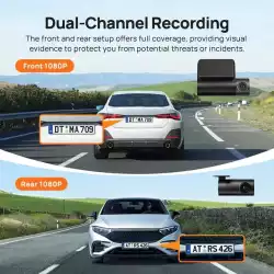 70mai Видеорегистратор Dash Cam HDR Set A200-1, Rear Cam included