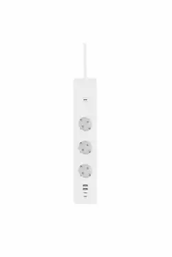 Woox умен разклонител Plug - R6132 - WiFi Smart Multi Plug EU Schucko + energy monitor, 3 sockets, 2 x USB Type A, 2 x Type-C