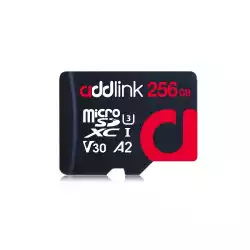 Addlink карта памет microSDXC 256GB Professional Class 10+ UHS-1 V30 U3 Adapter - ad256GBMSXU32A