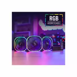 AeroCool комплект вентилатори Fan Pack 3-in-1 3x120mm - ASTRO 12 Pro - Addressable RGB with Hub, Remote - ACF3-AT10217.02