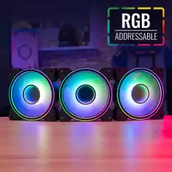 AeroCool комплект вентилатори Fan Pack 3-in-1 3x120mm - Mirage 12 Pro - Addressable RGB with Hub, Remote - ACF3-MR10227.11