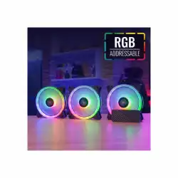 AeroCool комплект вентилатори Fan Pack 3-in-1 3x120mm - DUO 12 Pro - Addressable RGB with Hub, Remote - ACF3-DU10227.11