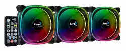 AeroCool комплект вентилатори Fan Pack 3-in-1 3x120mm - ASTRO 12 Pro - Addressable RGB with Hub, Remote - ACF3-AT10217.02