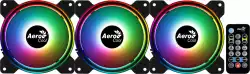 AeroCool комплект вентилатори Fan Pack 3-in-1 3x120mm - Saturn 12F ARGB Pro - Addressable RGB with Hub, Remote - ACF3-ST10247.01