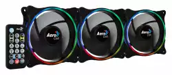 AeroCool комплект вентилатори Fan Pack 3-in-1 3x120mm - ECLIPSE 12 Pro - Addressable RGB with Hub, Remote - ACF3-EL10217.12