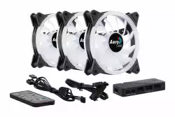 AeroCool комплект вентилатори Fan Pack 3-in-1 3x120mm - DUO 12 Pro - Addressable RGB with Hub, Remote - ACF3-DU10227.11