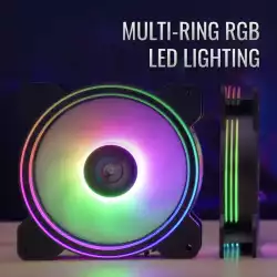 AeroCool комплект вентилатори Fan Pack 3-in-1 3x120mm - Saturn 12F ARGB Pro - Addressable RGB with Hub, Remote - ACF3-ST10247.01