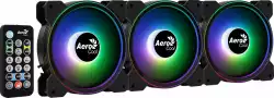 AeroCool комплект вентилатори Fan Pack 3-in-1 3x120mm - Saturn 12F ARGB Pro - Addressable RGB with Hub, Remote - ACF3-ST10247.01