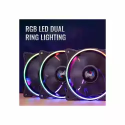 AeroCool комплект вентилатори Fan Pack 3-in-1 3x120mm - ECLIPSE 12 Pro - Addressable RGB with Hub, Remote - ACF3-EL10217.12