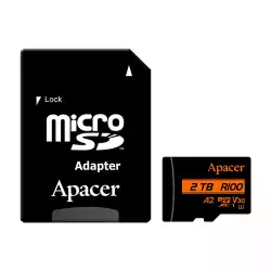 Apacer карта памет microSDXC 512GB UHS-I U3 V30 A2 Class 10, Adapter - AP512GMCSX10U8-R