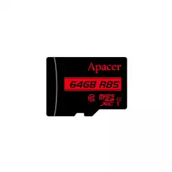 Apacer карта памет microSDXC 64GB UHS-I U1 R85 Class10, Adapter - AP64GMCSX10U5-R