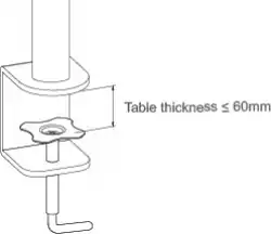 Arctic Стойка за монитор Desk Mount Monitor - Z1 BASIC