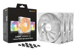 be quiet! комплект вентилатори Fan Pack 3-in-1 3 x 140mm - LIGHT WINGS LX 140mm PWM high-speed White Triple-Pack