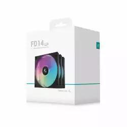 DeepCool Комплект вентилатори Fan Pack 3-in-1 3x140mm - FD14 Black, Addressable RGB