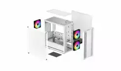 DeepCool кутия Case mATX - CC360 A-RGB White