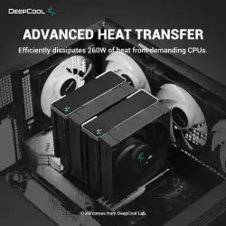 DeepCool охладител CPU Cooler AK620 Zero Dark - Dual-Tower - LGA1700/AM5