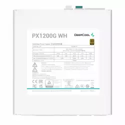 DeepCool захранване PSU ATX 3.0 1200W Gold - PX1200-G White