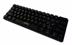 Gamdias геймърска клавиатура Gaming Keyboard Mechanical - HERMES E3 RGB - Black, 61 keys, 1000Hz