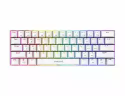 Gamdias геймърска клавиатура Gaming Keyboard Mechanical - HERMES E3 RGB - White, 61 keys, 1000Hz