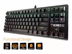 Gamdias геймърска клавиатура Gaming Keyboard Mechanical 87 keys - HERMES E2 7 COLOR