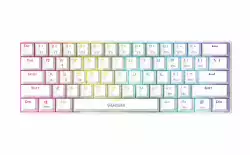 Gamdias геймърска клавиатура Gaming Keyboard Mechanical - HERMES E3 RGB - White, 61 keys, 1000Hz