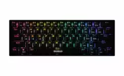 Gamdias геймърска клавиатура Gaming Keyboard Mechanical - HERMES E3 RGB - Black, 61 keys, 1000Hz