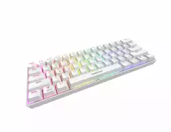 Gamdias геймърска клавиатура Gaming Keyboard Mechanical - HERMES E3 RGB - White, 61 keys, 1000Hz