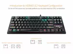 Gamdias геймърска клавиатура Gaming Keyboard Mechanical 87 keys - HERMES E2 7 COLOR