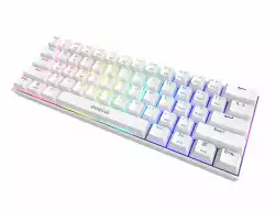 Gamdias геймърска клавиатура Gaming Keyboard Mechanical - HERMES E3 RGB - White, 61 keys, 1000Hz