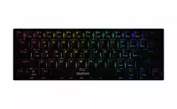 Gamdias геймърска клавиатура Gaming Keyboard Mechanical - HERMES E3 RGB - Black, 61 keys, 1000Hz