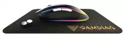 Gamdias Геймърска мишка Mouse - ZEUS M2 RGB + PAD - 10800dpi, weight tunning