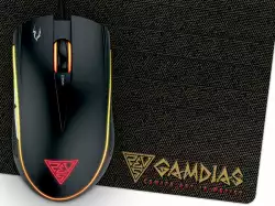 Gamdias геймърска мишка с подложка Gaming Mouse - ZEUS E2 OPTICAL + PAD NYX E1 - 3200dpi, backlight