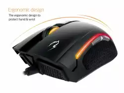 Gamdias геймърска мишка с подложка Gaming Mouse - ZEUS E2 OPTICAL + PAD NYX E1 - 3200dpi, backlight