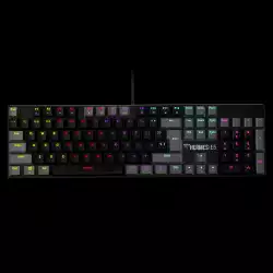 Gamdias геймърски комплект Gaming COMBO 2-in-1 Keyboard, Mouse - HERMES E5 - Blue Switches, 3600dpi