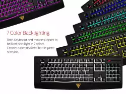 Gamdias геймърски комплект Gaming COMBO - ARES 7 Color ESSENTIAL COMBO - keyboard + mouse