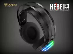 Gamdias геймърски слушалки Gaming Heaphones - HEBE E3 RGB - 50mm