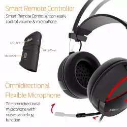 Gamdias геймърски слушалки Gaming Heaphones - HEBE E1 RGB
