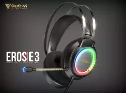 Gamdias геймърски слушалки Gaming Heaphones - EROS E3 RGB - 50mm