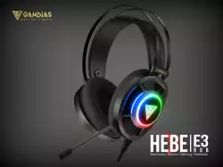 Gamdias геймърски слушалки Gaming Heaphones - HEBE E3 RGB - 50mm